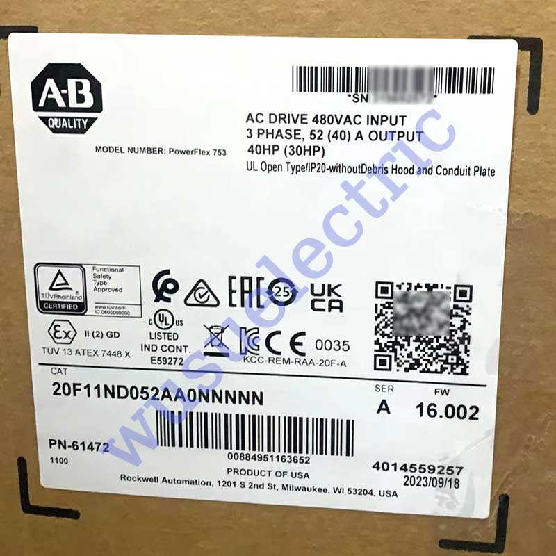 Allen Bradley 20F11ND052AA0NNNNN